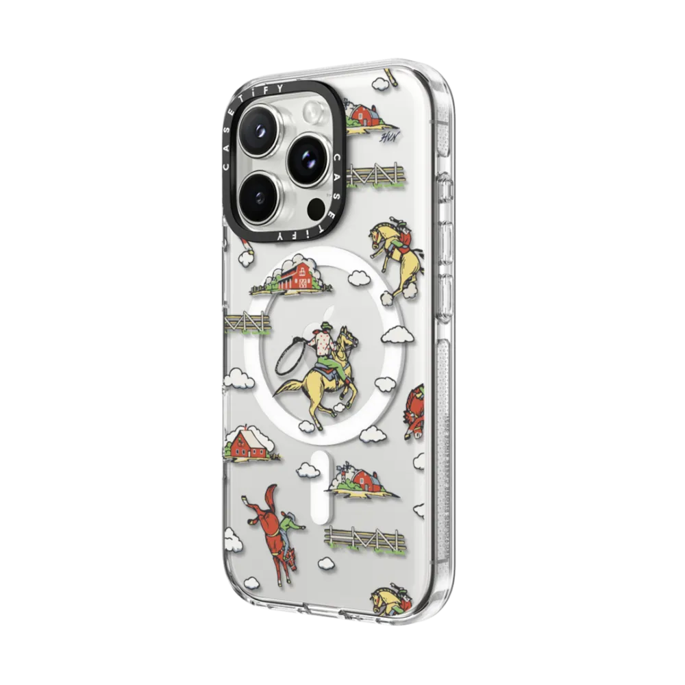 Clear iPhone 16 Pro Max Case MagSafe Compatible - RODEO COWBOY