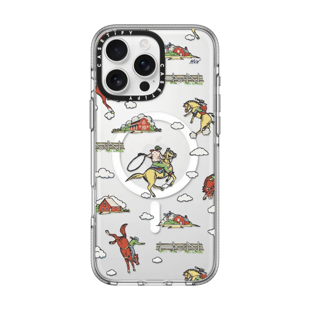 Clear iPhone 16 Pro Max Case MagSafe Compatible - RODEO COWBOY