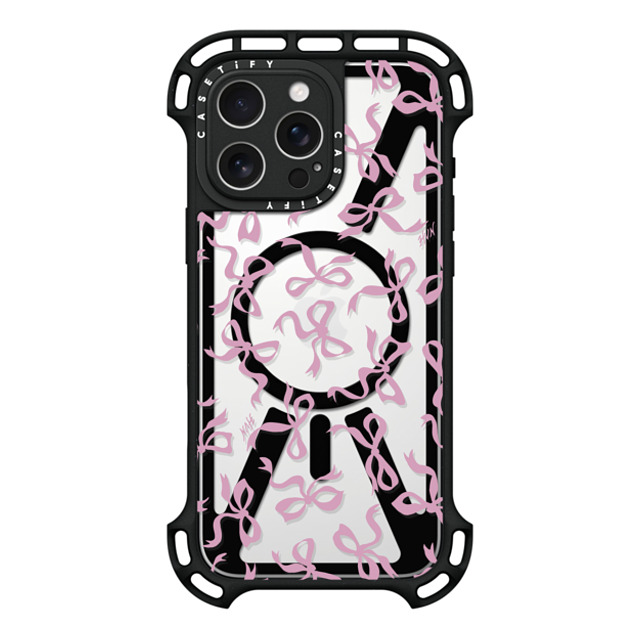 HVN by Harley Viera-Newton x CASETiFY iPhone 16 Pro Max ケース ブラック ウルトラ バウンスケース MagSafe対応 BOWS