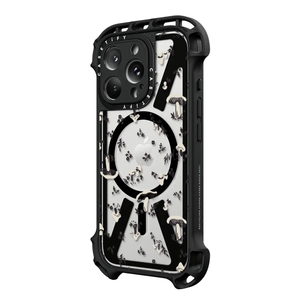 Ultra Bounce iPhone 16 Pro Max Case MagSafe Compatible - MUSHROOM FLORAL