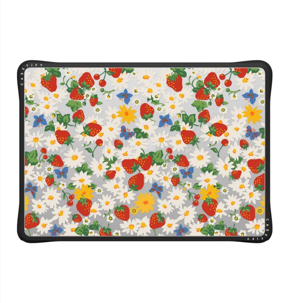 Impact MacBook Air 13-inch (M2 - M4) Case - Strawberry Daisy