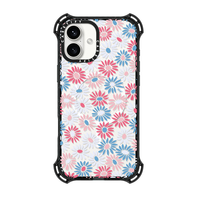 HVN by Harley Viera-Newton x CASETiFY iPhone 16 Plus Case Black バウンスケース Pastel Daisy HVN by Harley Viera-Newton x CASETiFY iPhone 16 Plus Case Black バウンスケース Pastel Daisy