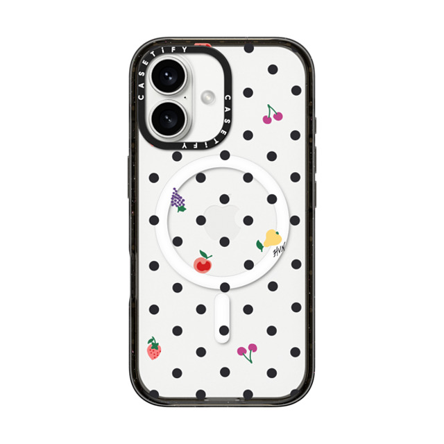 HVN by Harley Viera-Newton x CASETiFY iPhone 16 Case Fruit,Food Black インパクトケース MagSafe対応 Fruit Polka Dot Mother's Day HVN by Harley Viera-Newton x CASETiFY iPhone 16 Case Fruit,Food Black インパクトケース MagSafe対応 Fruit Polka Dot Mother's Day