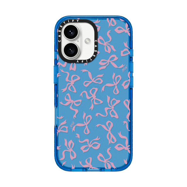 HVN by Harley Viera-Newton x CASETiFY iPhone 16 ケース スカイブルー インパクトケース BOWS