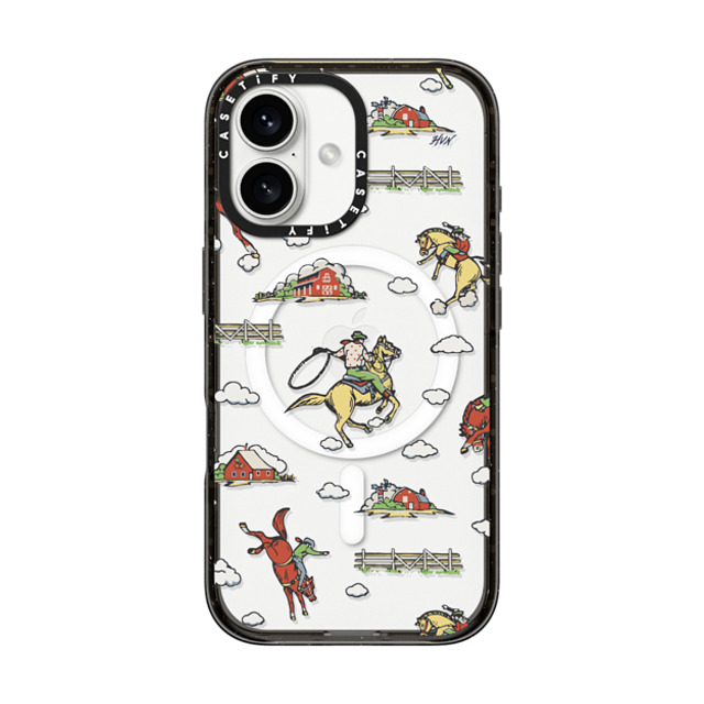 HVN by Harley Viera-Newton x CASETiFY iPhone 16 ケース ブラック インパクトケース MagSafe対応 RODEO COWBOY