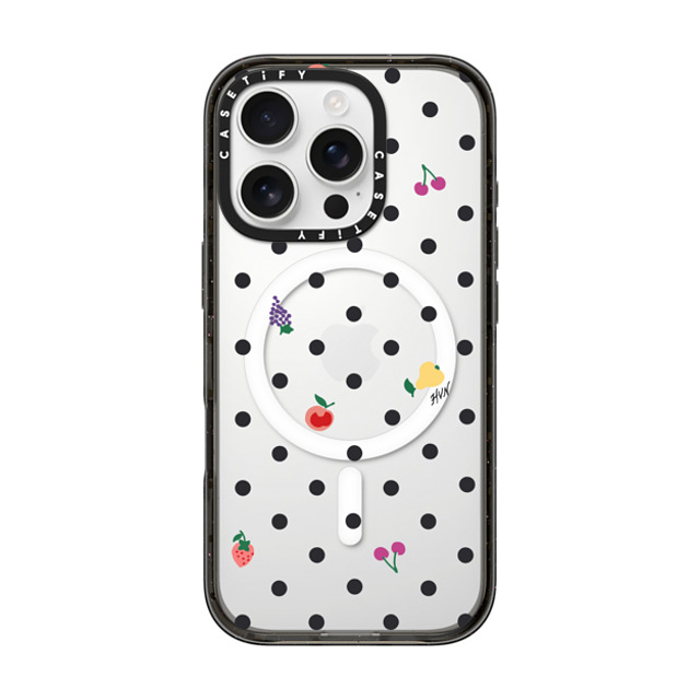 HVN by Harley Viera-Newton x CASETiFY iPhone 16 Pro Case Fruit,Food Black インパクトケース MagSafe対応 Fruit Polka Dot Mother's Day HVN by Harley Viera-Newton x CASETiFY iPhone 16 Pro Case Fruit,Food Black インパクトケース MagSafe対応 Fruit Polka Dot Mother's Day