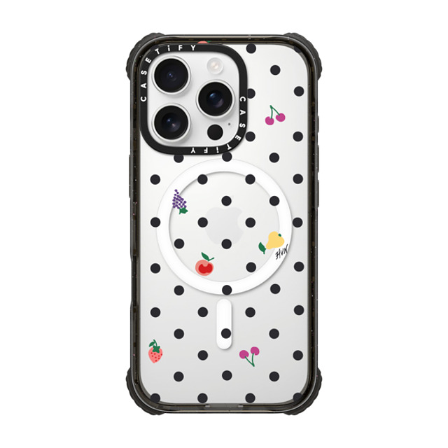 HVN by Harley Viera-Newton x CASETiFY iPhone 16 Pro Case Fruit,Food Black ウルトラ インパクトケース MagSafe 対応 Fruit Polka Dot Mother's Day HVN by Harley Viera-Newton x CASETiFY iPhone 16 Pro Case Fruit,Food Black ウルトラ インパクトケース MagSafe 対応 Fruit Polka Dot Mother's Day
