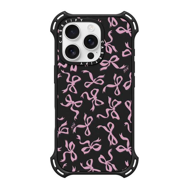 HVN by Harley Viera-Newton x CASETiFY iPhone 16 Pro ケース マットブラック バウンスケース BOWS