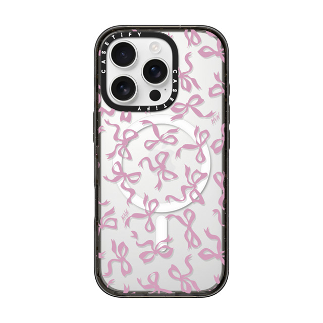 HVN by Harley Viera-Newton x CASETiFY iPhone 16 Pro ケース ブラック インパクトケース MagSafe対応 BOWS