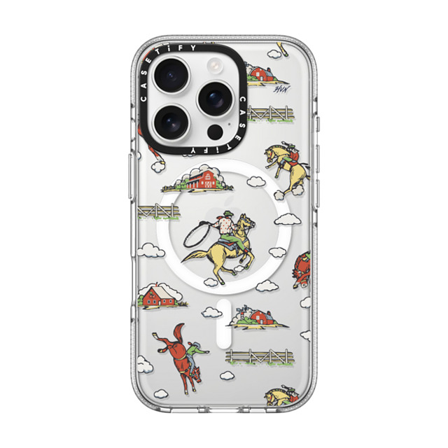 HVN by Harley Viera-Newton x CASETiFY iPhone 16 Pro ケース クリア クリア ケース MagSafe対応 RODEO COWBOY