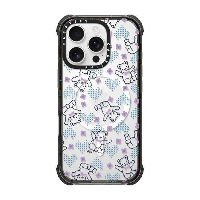HVN by Harley Viera-Newton x CASETiFY iPhone 16 Pro Case Black ウルトラ インパクトケース MagSafe 対応 TEDDY HEART HVN by Harley Viera-Newton x CASETiFY iPhone 16 Pro Case Black ウルトラ インパクトケース MagSafe 対応 TEDDY HEART
