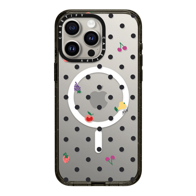 HVN by Harley Viera-Newton x CASETiFY iPhone 15 Pro Max Case Fruit,Food ブラック インパクトケース MagSafe対応 Fruit Polka Dot Mother's Day HVN by Harley Viera-Newton x CASETiFY iPhone 15 Pro Max Case Fruit,Food ブラック インパクトケース MagSafe対応 Fruit Polka Dot Mother's Day