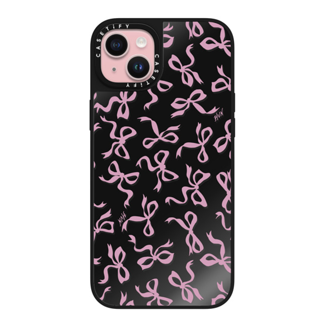 HVN by Harley Viera-Newton x CASETiFY iPhone 15 Plus ケース Black on Black ミラーケース MagSafe対応 BOWS