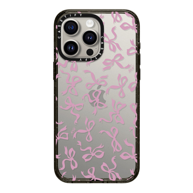 HVN by Harley Viera-Newton x CASETiFY iPhone 15 Pro Max ケース ブラック インパクトケース BOWS