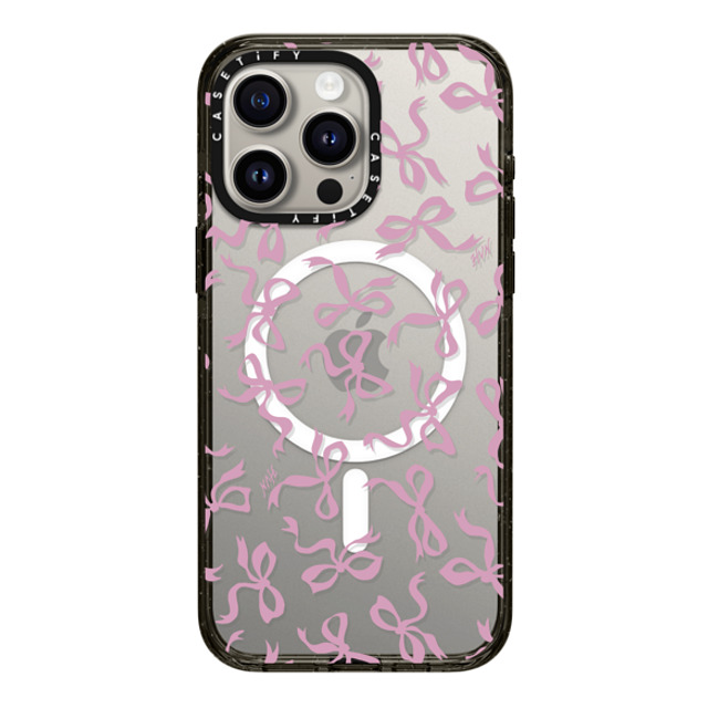 HVN by Harley Viera-Newton x CASETiFY iPhone 15 Pro Max ケース ブラック インパクトケース MagSafe対応 BOWS