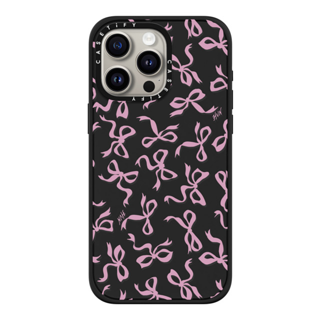 HVN by Harley Viera-Newton x CASETiFY iPhone 15 Pro Max ケース マットブラック インパクトケース MagSafe対応 BOWS