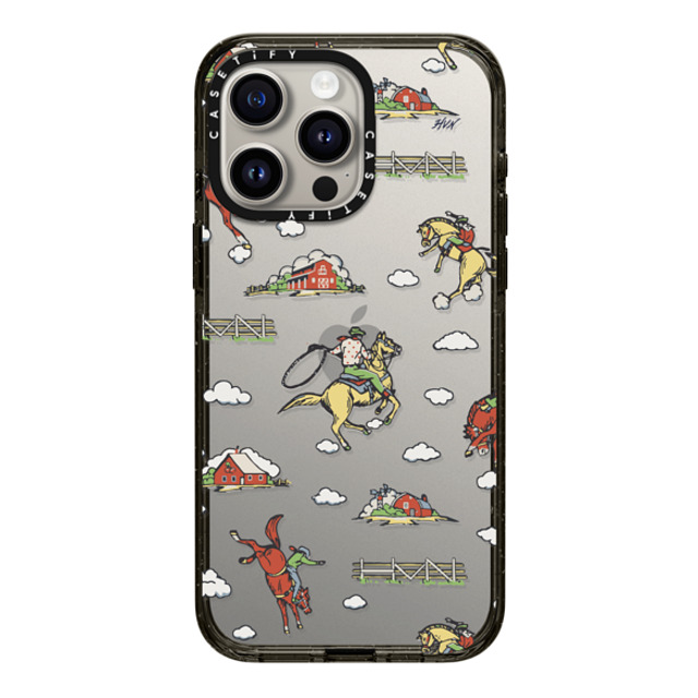 HVN by Harley Viera-Newton x CASETiFY iPhone 15 Pro Max ケース ブラック インパクトケース RODEO COWBOY