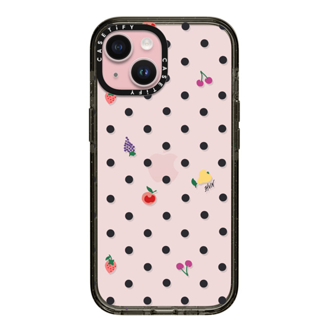 HVN by Harley Viera-Newton x CASETiFY iPhone 15 Case Fruit,Food ブラック インパクトケース Fruit Polka Dot Mother's Day HVN by Harley Viera-Newton x CASETiFY iPhone 15 Case Fruit,Food ブラック インパクトケース Fruit Polka Dot Mother's Day