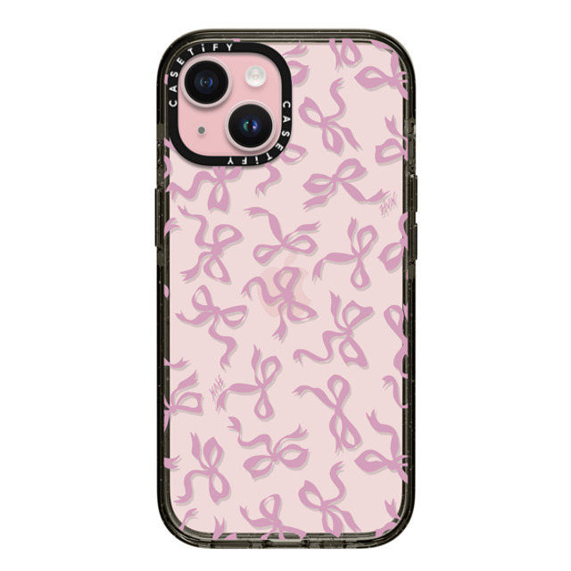 HVN by Harley Viera-Newton x CASETiFY iPhone 15 ケース ブラック インパクトケース BOWS