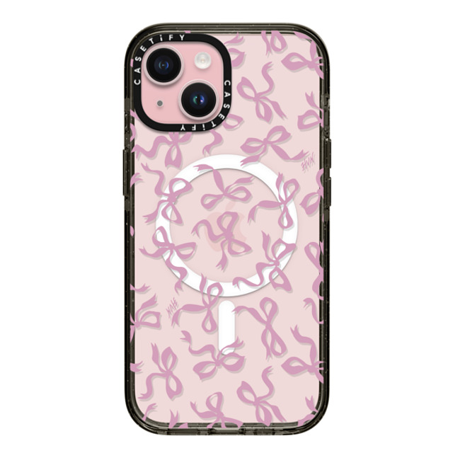 HVN by Harley Viera-Newton x CASETiFY iPhone 15 ケース ブラック インパクトケース MagSafe対応 BOWS