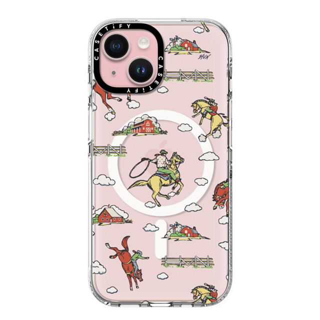 HVN by Harley Viera-Newton x CASETiFY iPhone 15 ケース クリア クリア ケース MagSafe対応 RODEO COWBOY