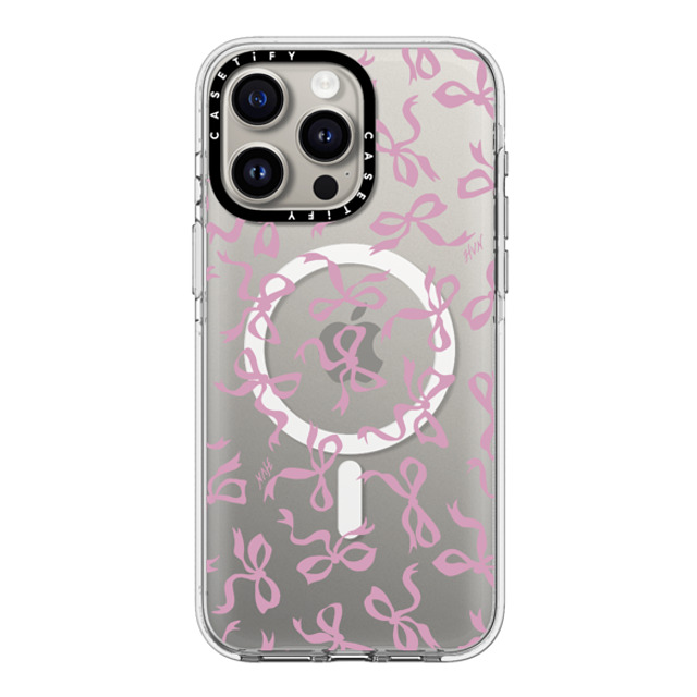 HVN by Harley Viera-Newton x CASETiFY iPhone 15 Pro Max ケース クリア クリア ケース MagSafe対応 BOWS