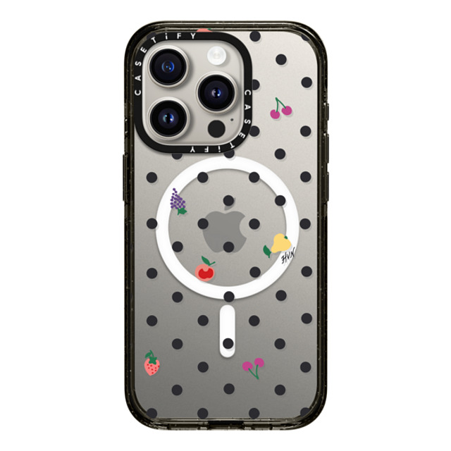 HVN by Harley Viera-Newton x CASETiFY iPhone 15 Pro Case Fruit,Food ブラック インパクトケース MagSafe対応 Fruit Polka Dot Mother's Day HVN by Harley Viera-Newton x CASETiFY iPhone 15 Pro Case Fruit,Food ブラック インパクトケース MagSafe対応 Fruit Polka Dot Mother's Day