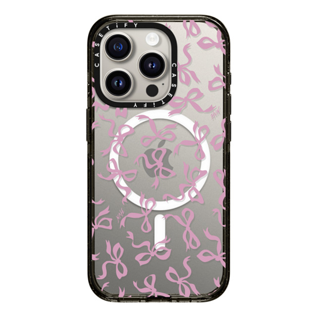 HVN by Harley Viera-Newton x CASETiFY iPhone 15 Pro ケース ブラック インパクトケース MagSafe対応 BOWS