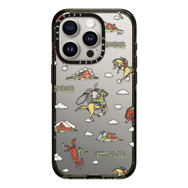 HVN by Harley Viera-Newton x CASETiFY iPhone 15 Pro ケース ブラック インパクトケース RODEO COWBOY