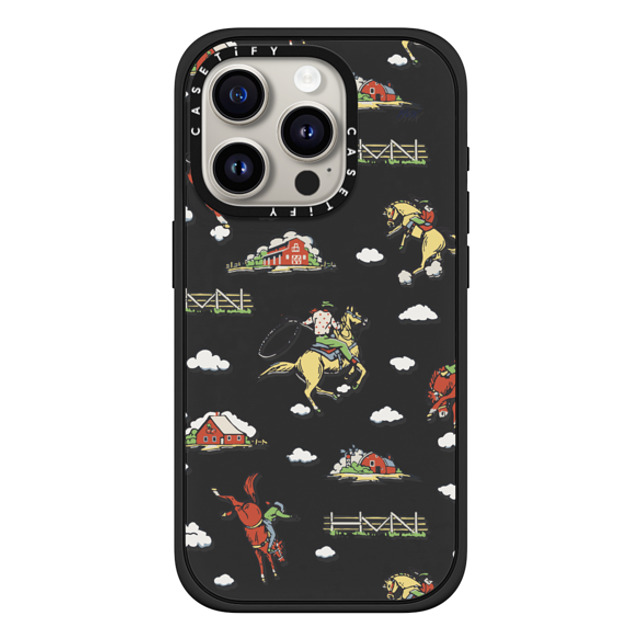 HVN by Harley Viera-Newton x CASETiFY iPhone 15 Pro ケース マットブラック インパクトケース MagSafe対応 RODEO COWBOY