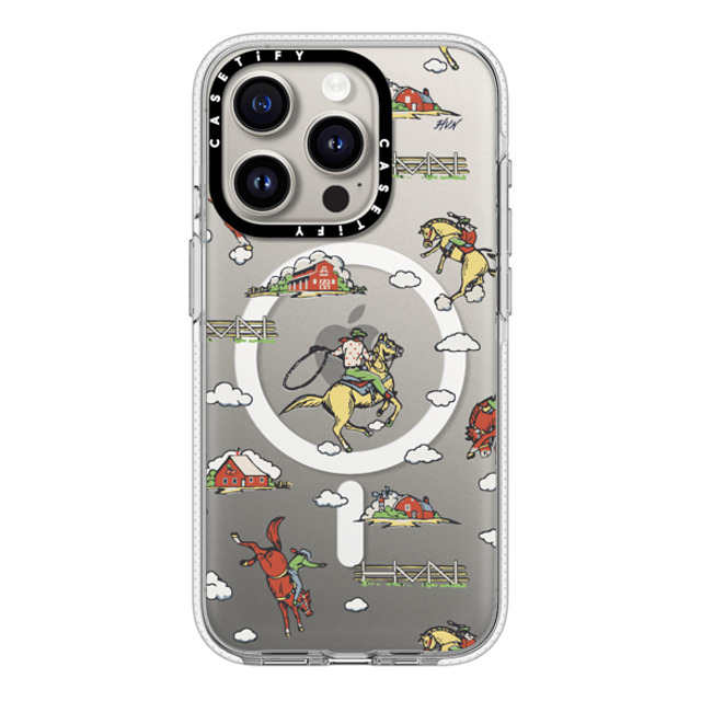 HVN by Harley Viera-Newton x CASETiFY iPhone 15 Pro ケース クリア クリア ケース MagSafe対応 RODEO COWBOY