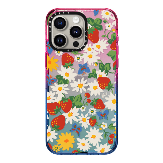 HVN by Harley Viera-Newton x CASETiFY iPhone 15 Pro Max Case Cotton Candy Impact Case Strawberry Daisy HVN by Harley Viera-Newton x CASETiFY iPhone 15 Pro Max Case Cotton Candy Impact Case Strawberry Daisy