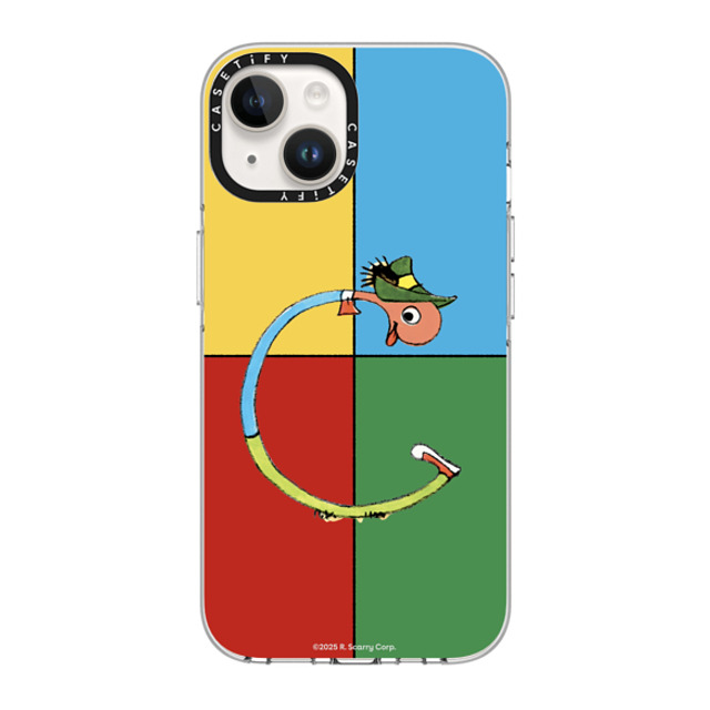 CASETiFY iPhone 14 Case Clear Clear Case MagSafe Compatible Richard_Scarry_Custom - C CASETiFY iPhone 14 Case Clear Clear Case MagSafe Compatible Richard_Scarry_Custom - C