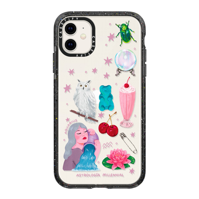 astrologiamillennial x CASETiFY iPhone 11 Case Black Impact Case みずがめ座 astrologiamillennial x CASETiFY iPhone 11 Case Black Impact Case みずがめ座