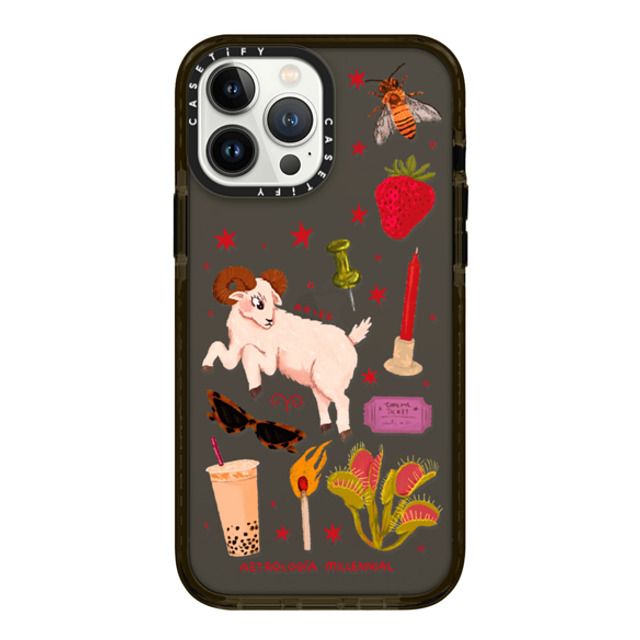 astrologiamillennial x CASETiFY iPhone 13 Pro Max Case ブラック Impact Case Aries Mother's Day astrologiamillennial x CASETiFY iPhone 13 Pro Max Case ブラック Impact Case Aries Mother's Day