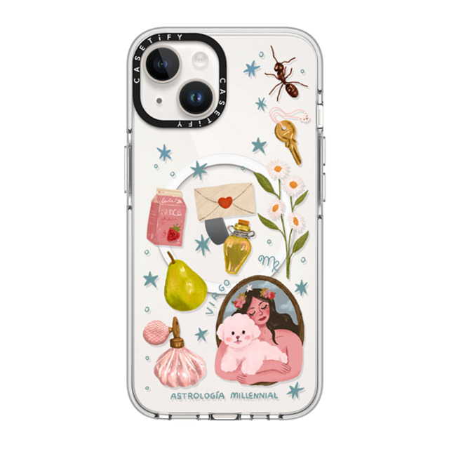 astrologiamillennial x CASETiFY iPhone 14 Case Clear Clear Case MagSafe Compatible Virgo astrologiamillennial x CASETiFY iPhone 14 Case Clear Clear Case MagSafe Compatible Virgo
