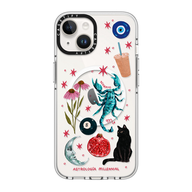 astrologiamillennial x CASETiFY iPhone 14 Case Clear Clear Case MagSafe Compatible Scorpio astrologiamillennial x CASETiFY iPhone 14 Case Clear Clear Case MagSafe Compatible Scorpio