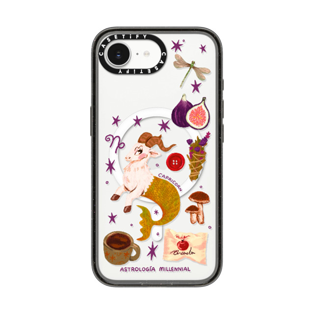 CASETiFY iPhone 16e Case Black Impact Case MagSafe Compatible Capricorn astrologia millennial Back to School CASETiFY iPhone 16e Case Black Impact Case MagSafe Compatible Capricorn astrologia millennial Back to School