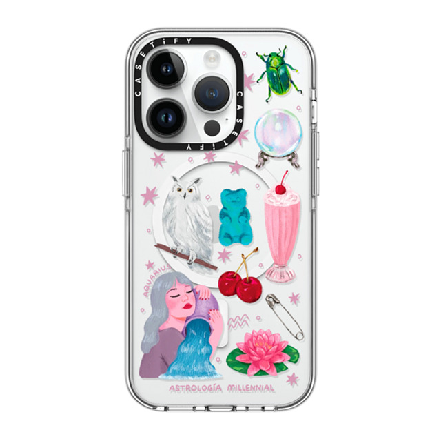astrologiamillennial x CASETiFY iPhone 14 Pro Case Clear Clear Case MagSafe Compatible みずがめ座 astrologiamillennial x CASETiFY iPhone 14 Pro Case Clear Clear Case MagSafe Compatible みずがめ座