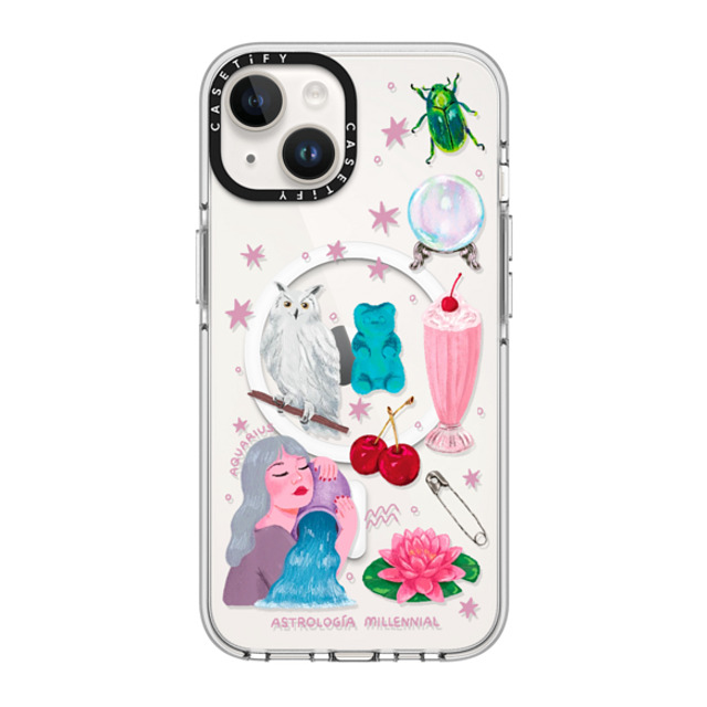 astrologiamillennial x CASETiFY iPhone 14 Case Clear Clear Case MagSafe Compatible みずがめ座 astrologiamillennial x CASETiFY iPhone 14 Case Clear Clear Case MagSafe Compatible みずがめ座