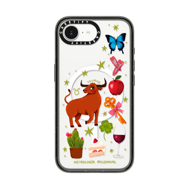 CASETiFY iPhone 16e Case Black Impact Case MagSafe Compatible Taurus astrologia millennial Back to School CASETiFY iPhone 16e Case Black Impact Case MagSafe Compatible Taurus astrologia millennial Back to School