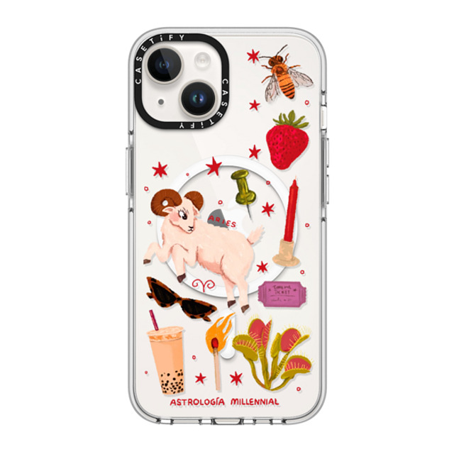 astrologiamillennial x CASETiFY iPhone 14 Case Clear Clear Case MagSafe Compatible Aries astrologiamillennial x CASETiFY iPhone 14 Case Clear Clear Case MagSafe Compatible Aries