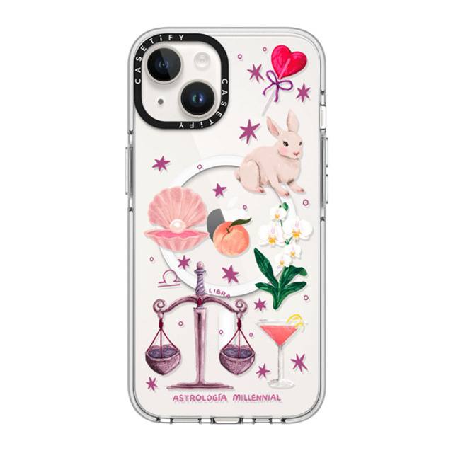 astrologiamillennial x CASETiFY iPhone 14 Case Clear Clear Case MagSafe Compatible Libra astrologiamillennial x CASETiFY iPhone 14 Case Clear Clear Case MagSafe Compatible Libra
