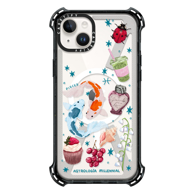 astrologiamillennial x CASETiFY iPhone 14 Plus Case Black バウンスケース Pisces astrologiamillennial x CASETiFY iPhone 14 Plus Case Black バウンスケース Pisces
