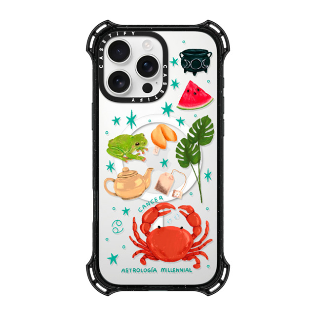 astrologiamillennial x CASETiFY iPhone 16 Pro Max Case Black バウンスケース Cancer astrologiamillennial x CASETiFY iPhone 16 Pro Max Case Black バウンスケース Cancer