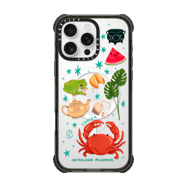 astrologiamillennial x CASETiFY iPhone 16 Pro Max Case Black ウルトラ インパクトケース MagSafe 対応 Cancer astrologiamillennial x CASETiFY iPhone 16 Pro Max Case Black ウルトラ インパクトケース MagSafe 対応 Cancer