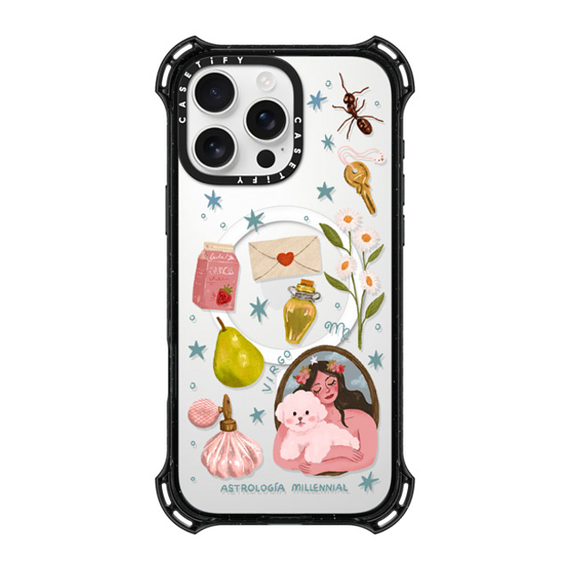 astrologiamillennial x CASETiFY iPhone 16 Pro Max Case Black バウンスケース Virgo astrologiamillennial x CASETiFY iPhone 16 Pro Max Case Black バウンスケース Virgo