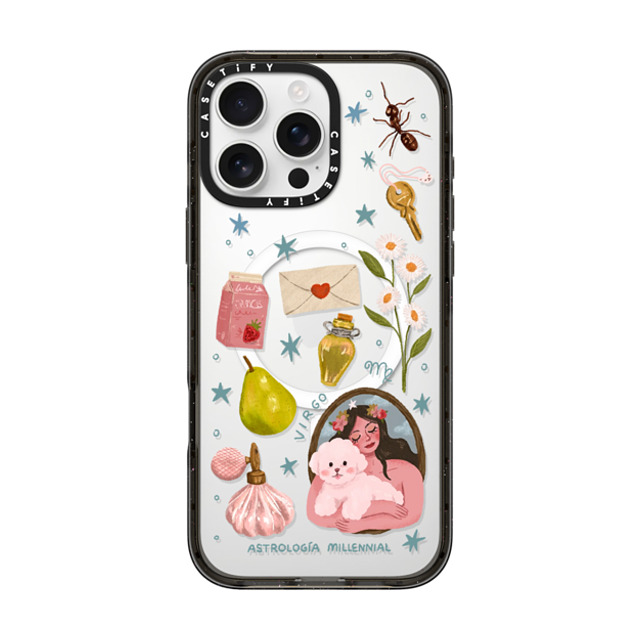 CASETiFY iPhone 16 Pro Max Case Black Impact Case MagSafe Compatible Virgo astrologia millennial Back to School CASETiFY iPhone 16 Pro Max Case Black Impact Case MagSafe Compatible Virgo astrologia millennial Back to School