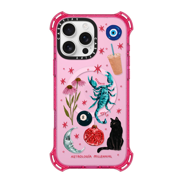 CASETiFY iPhone 16 Pro Max Case プリムローズ ピンク バウンスケース Scorpio astrologia millennial Back to School CASETiFY iPhone 16 Pro Max Case プリムローズ ピンク バウンスケース Scorpio astrologia millennial Back to School