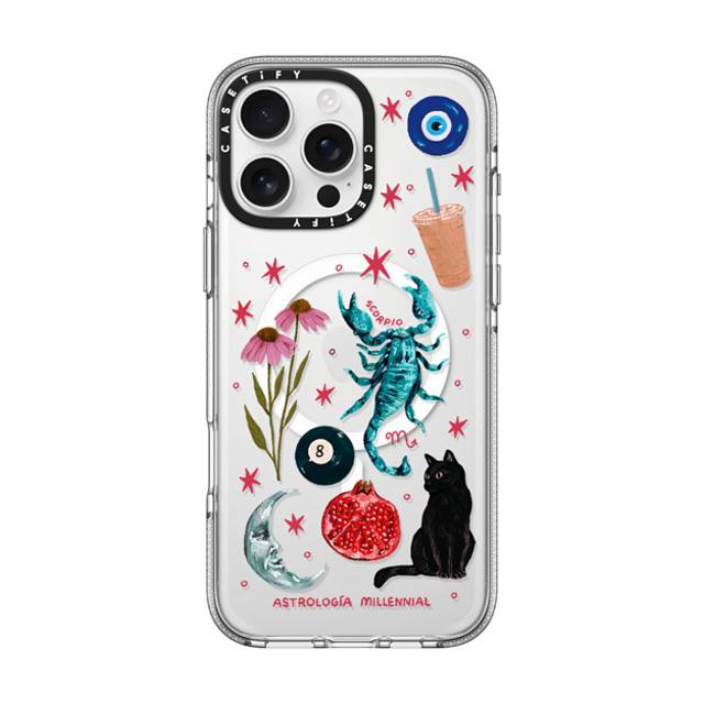 CASETiFY iPhone 16 Pro Max ケース クリア クリア ケース MagSafe対応 Scorpio astrologia millennial Father's Day CASETiFY iPhone 16 Pro Max ケース クリア クリア ケース MagSafe対応 Scorpio astrologia millennial Father's Day